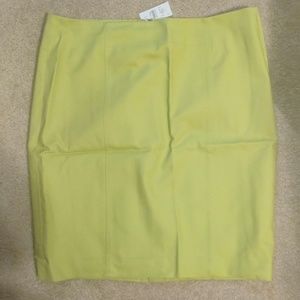 NWT Loft lime green pencil skirt